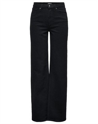 OnlJuicy HW Wide Denim Jeans - Black Denim